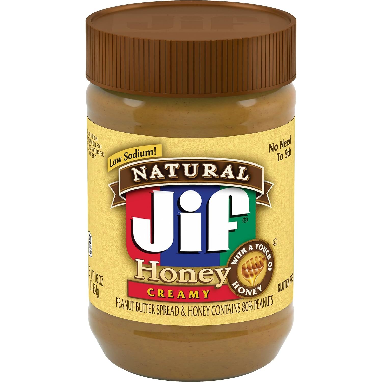 JIF MANTEQUILLA DE MANI NATURAL CON MIEL 16OZ