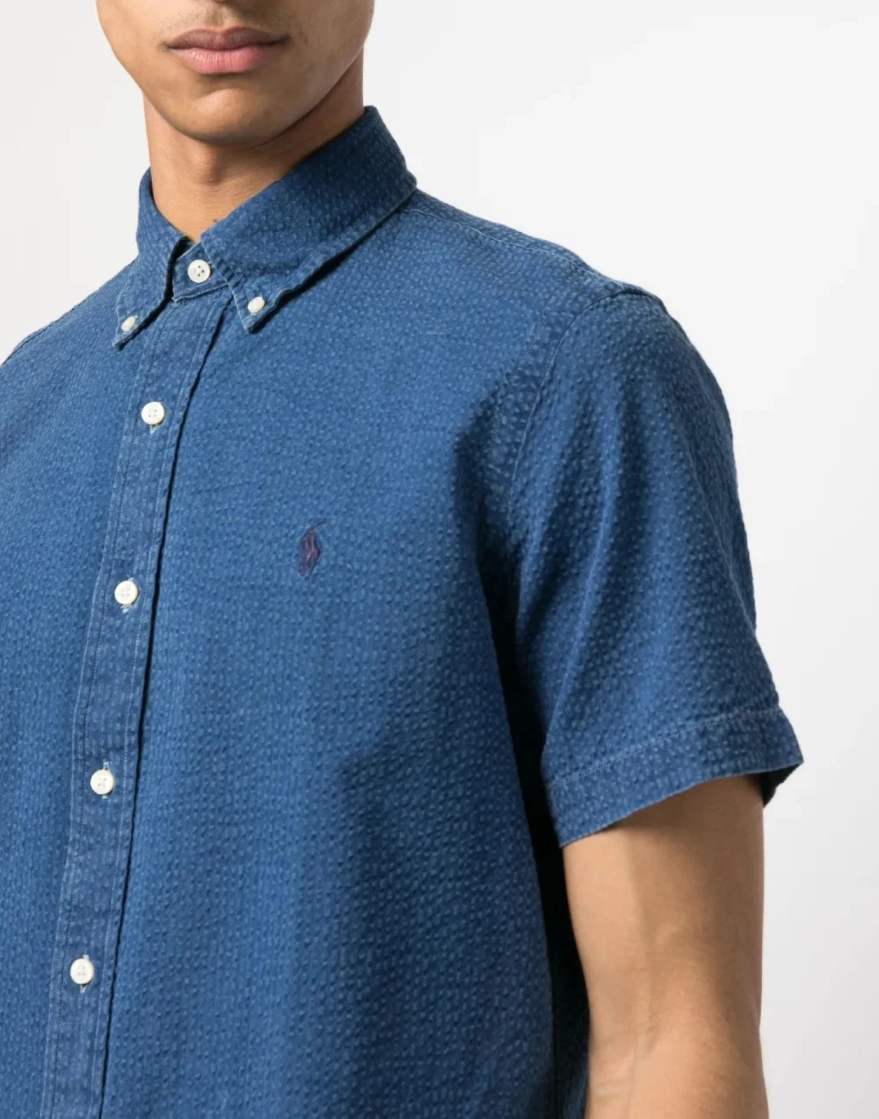 CAMISA CAB. M/C-DARK INDIGO
