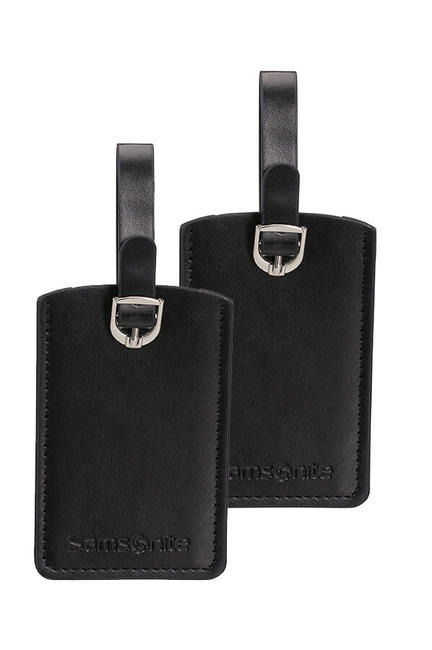 TARJETERO REC LUGGAGE TAGX2-BLACK
