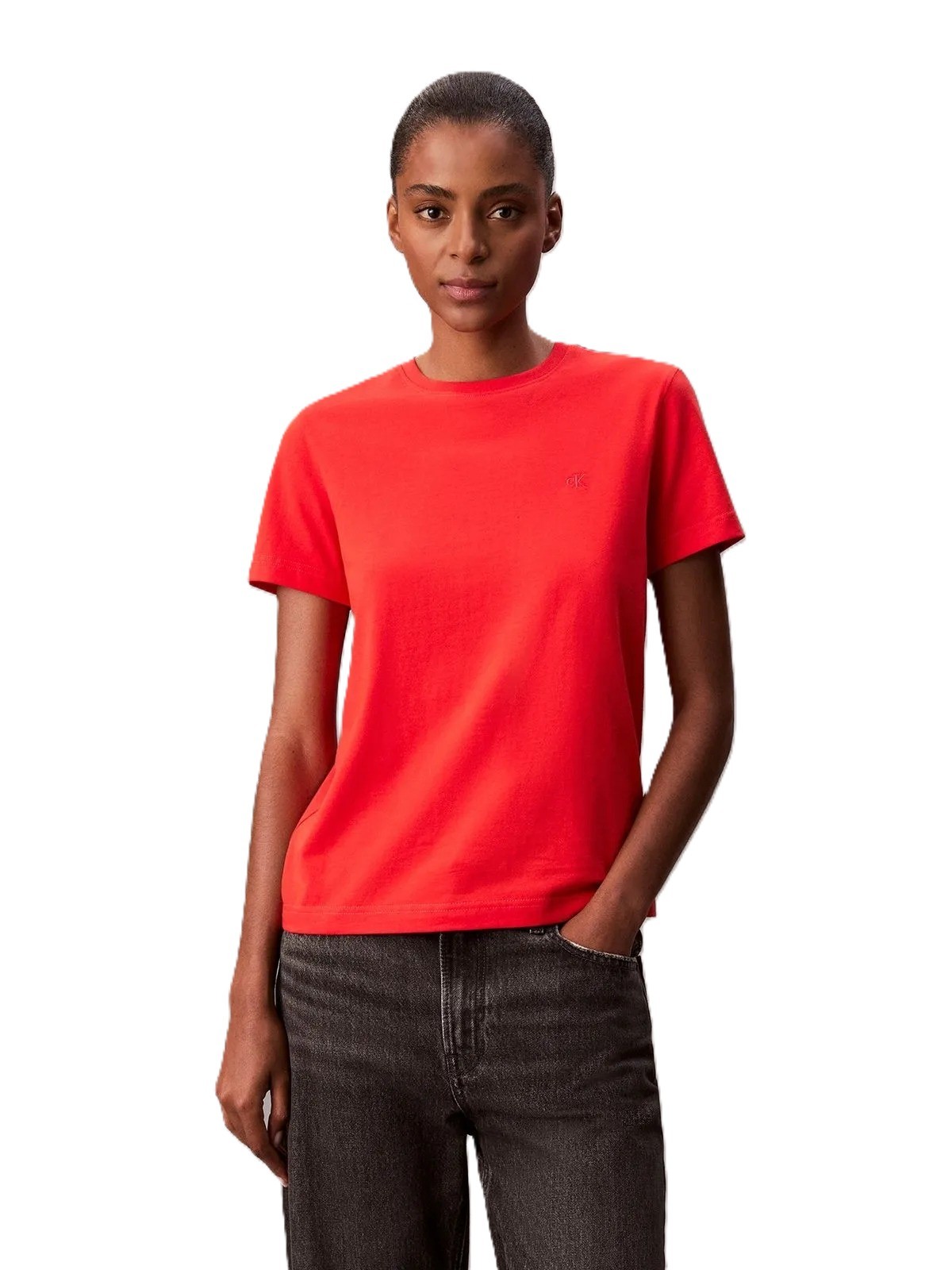 TSHIRT DAMA-ARCHIVE JERSEY CREW TEE EU-TUSCAN TERRA COTTA