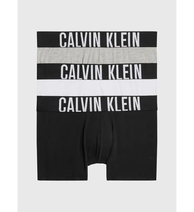 BOXER CAB. TRUNK PQX 3-BLACK, GREY HEATHER, WHITE-S - S