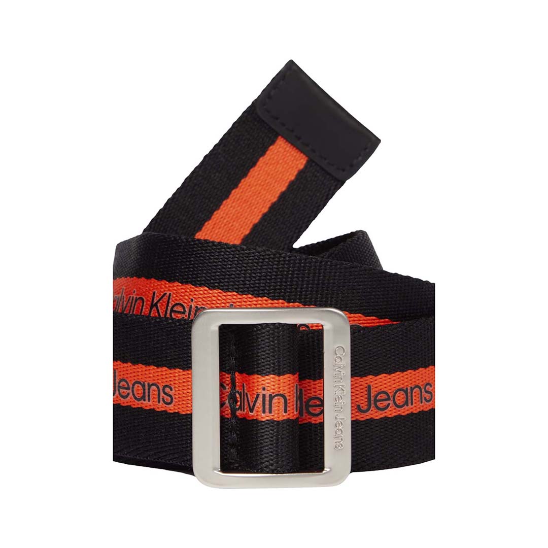 CINTO CABALLERO-BLACK / CORAL ORANGE