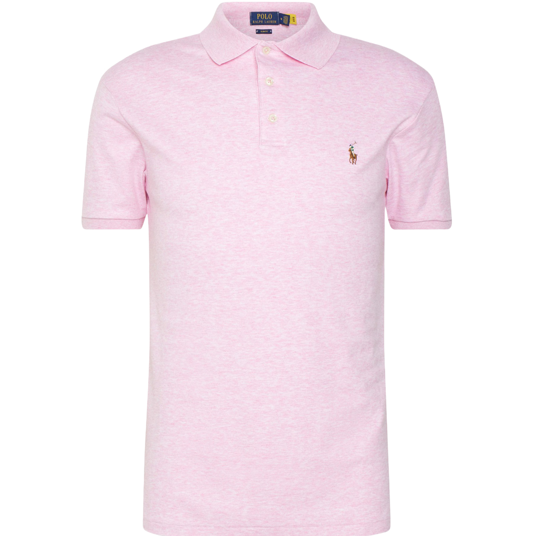 REMERA C/POLO CAB.-BATH PINK HEATHER