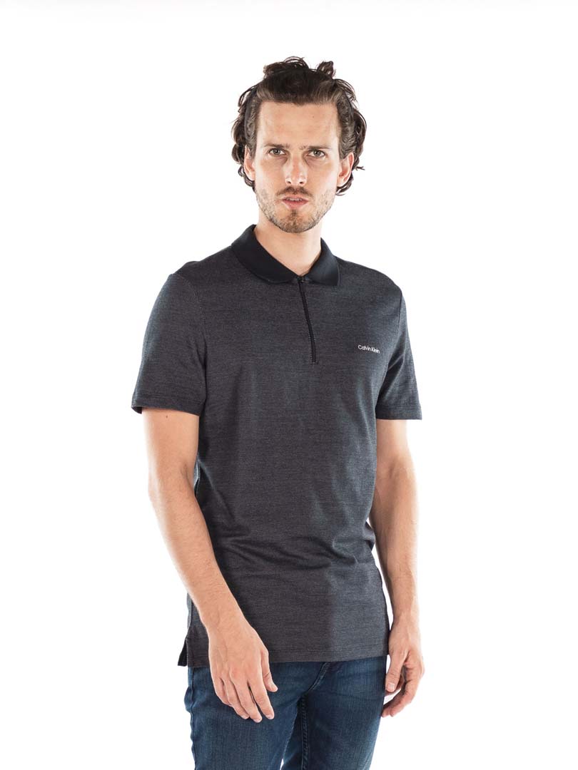 REMERA C/POLO JERSEY -BLACK BEAUTY-XS