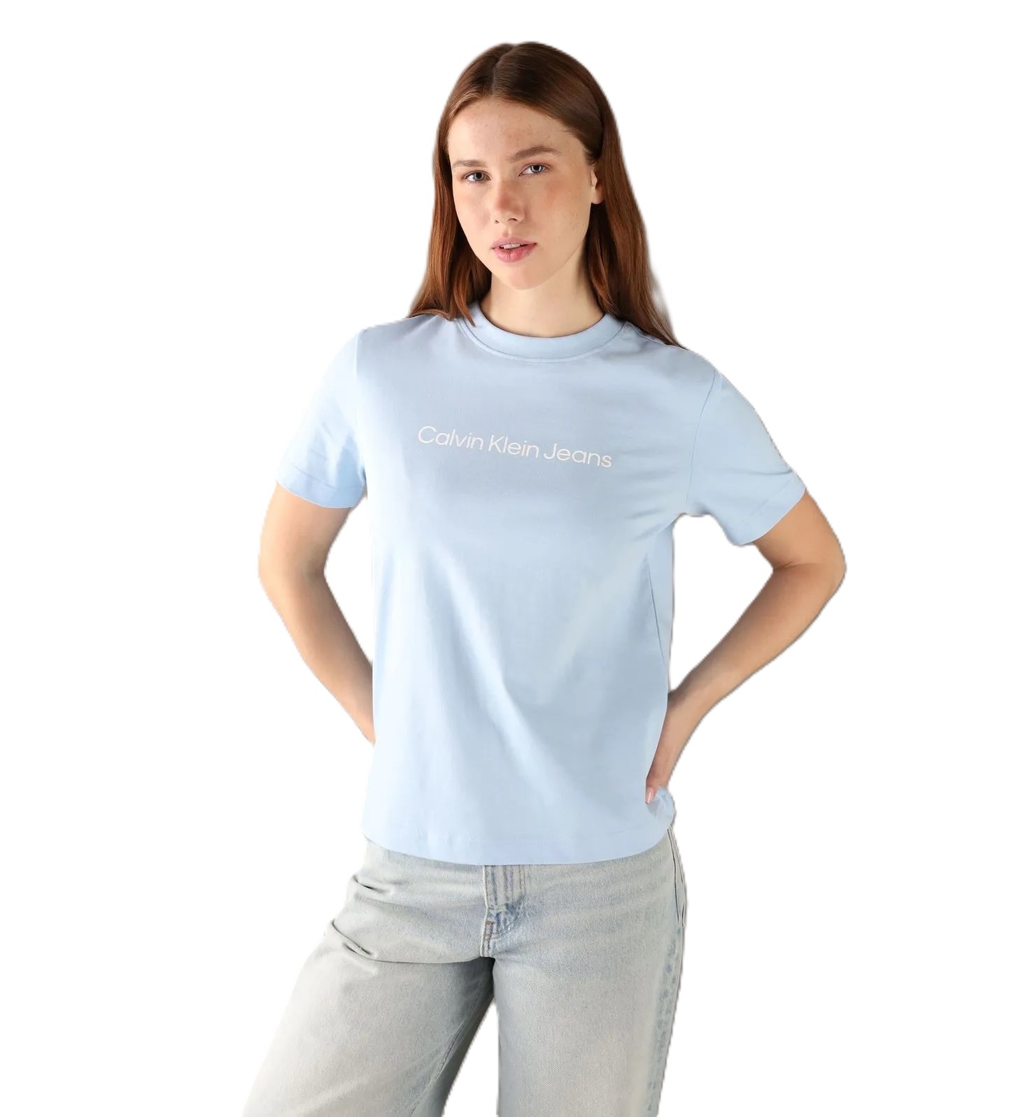 T-SHIRT DAMA-CERULEAN