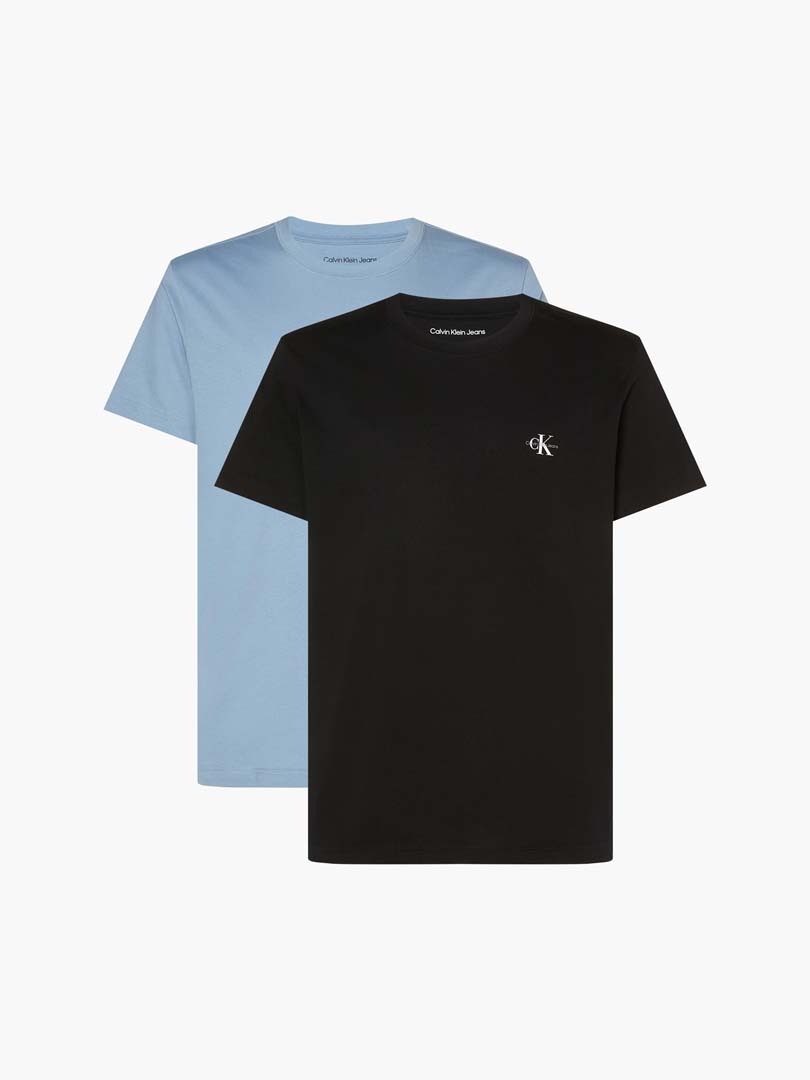 T-SHIRT CAB M/C-ICELAND BLUE / CK BLACK