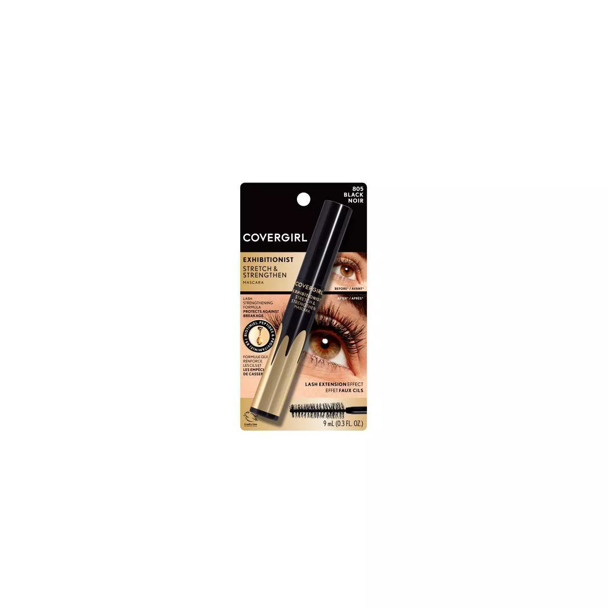 EXHIBITIONIST STRETCH & STRENGTHEN MÁSCARA , BLACK