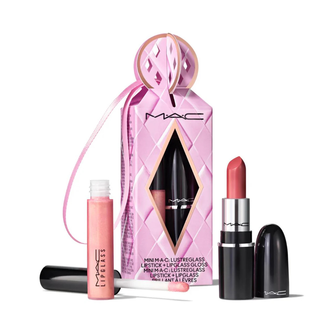 MAC SET Maquillaje Duo de labios tonos nude Labios Lips Holiday