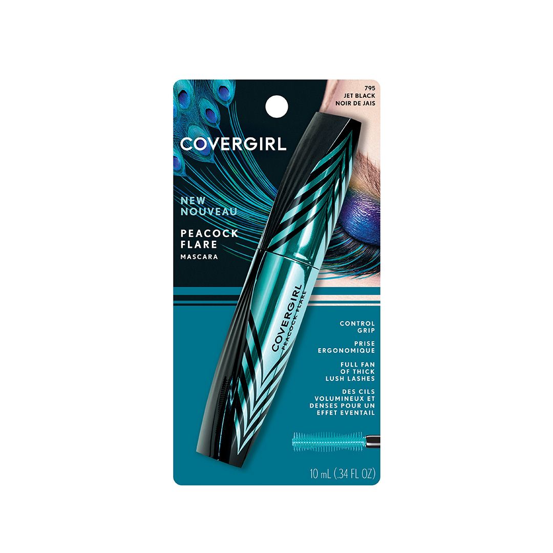 PEACOCK FLARE MASCARA, JET BLACK