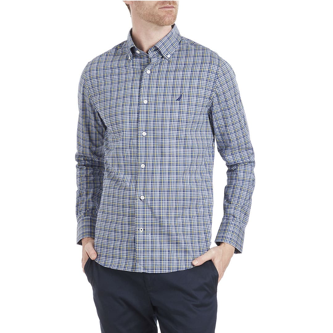 CAMISA M/L DE HOMBRE BLUE S - S