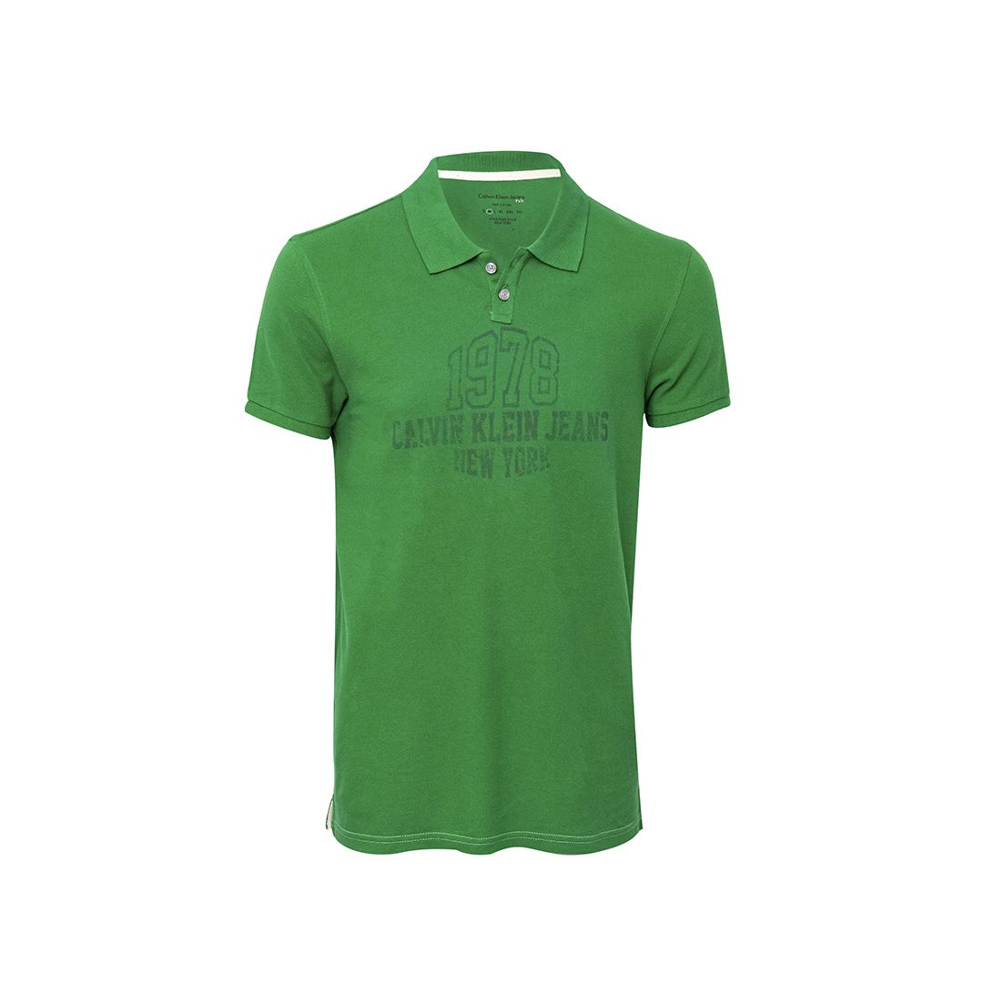 REMERA C/POLO IMPRESO C.K. - VERDE