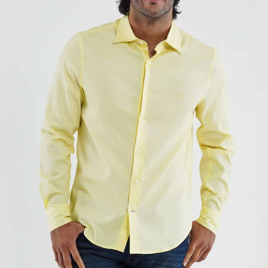 CAMISA M/L DE HOMBRE FRENCH VANILLA