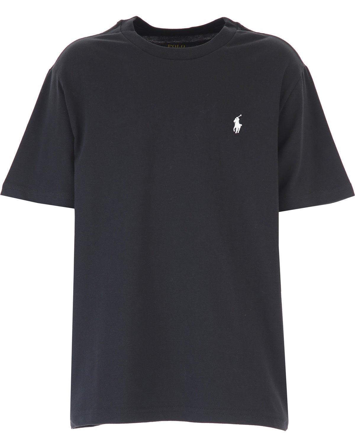 T-SHIRT C/R BOY -RL BLACK