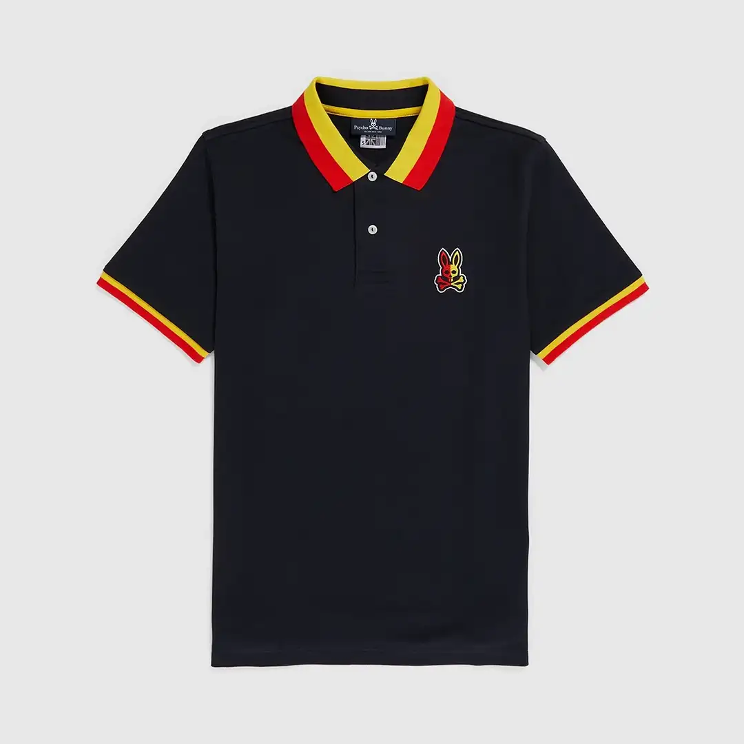 REMERA C/POLO CABALLERO-BLACK