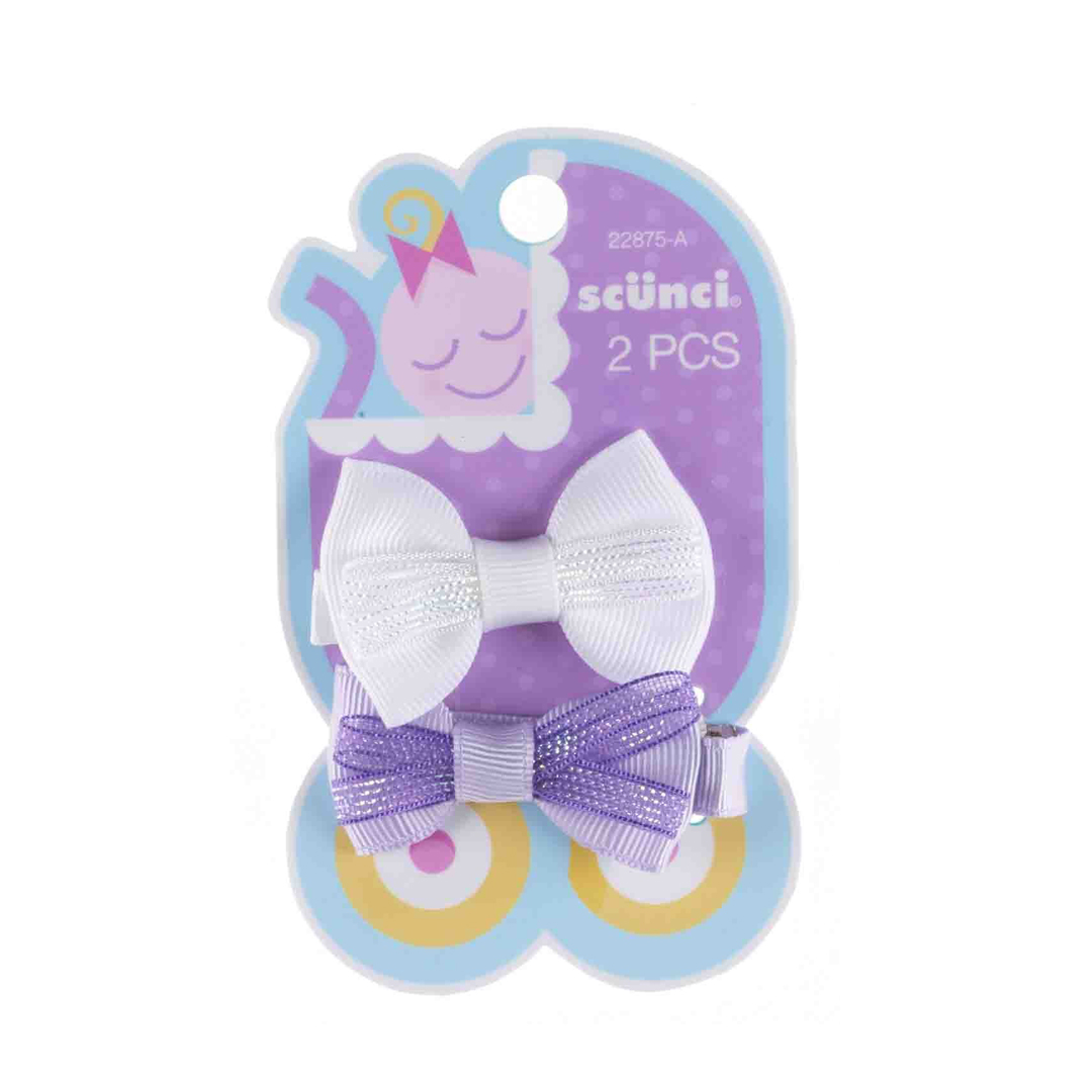 2-PK BABY BOW SALON CLIPS