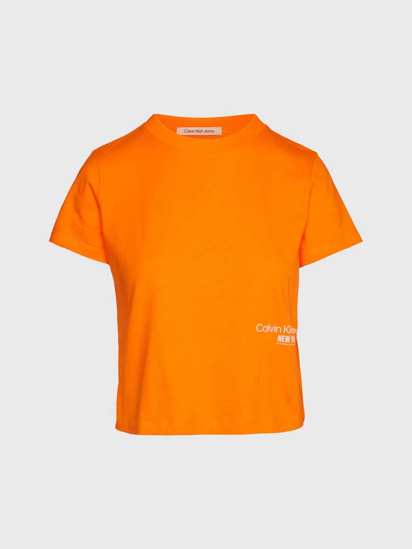 T-SHIRT DAMA -VIBRANT ORANGE