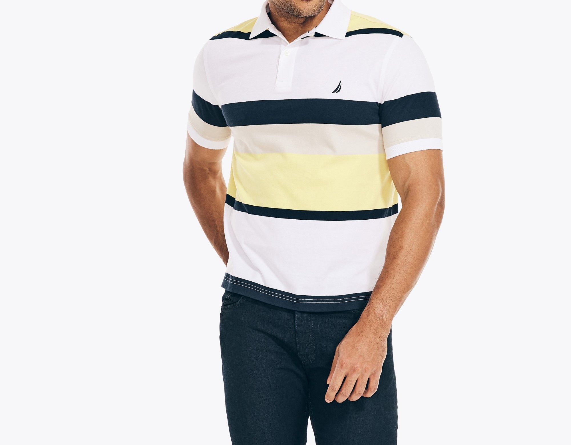 REMERA C/POLO CAB.-BRIGHT WHITE