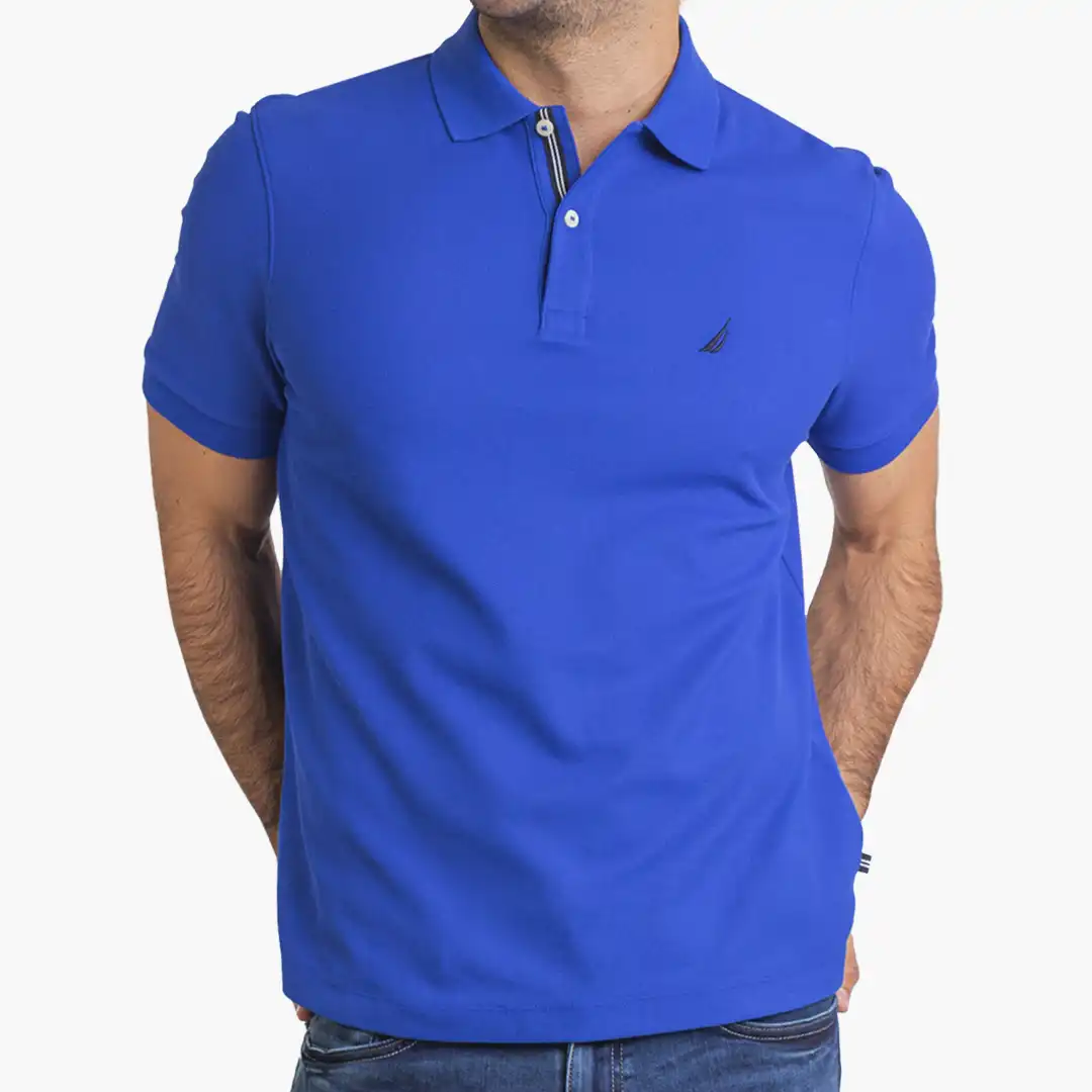 REMERA C/POLO CAB.-BRIGHT COBALT