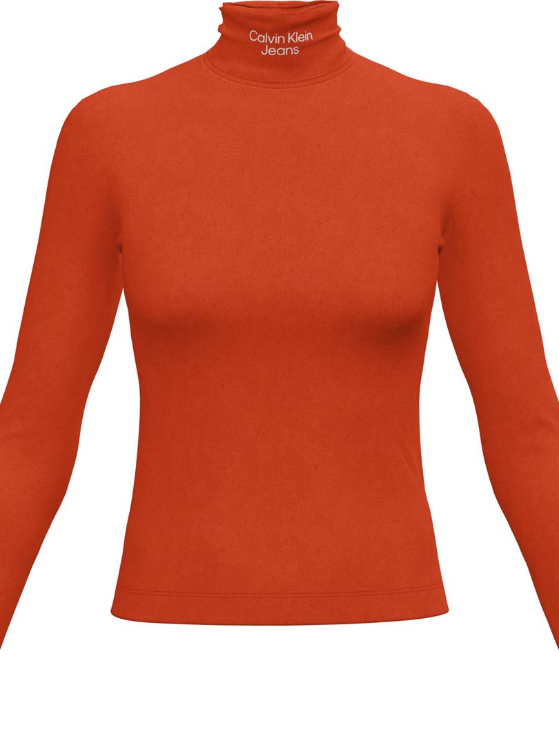 T-SHIRT DAMA M/L-CORAL ORANGE