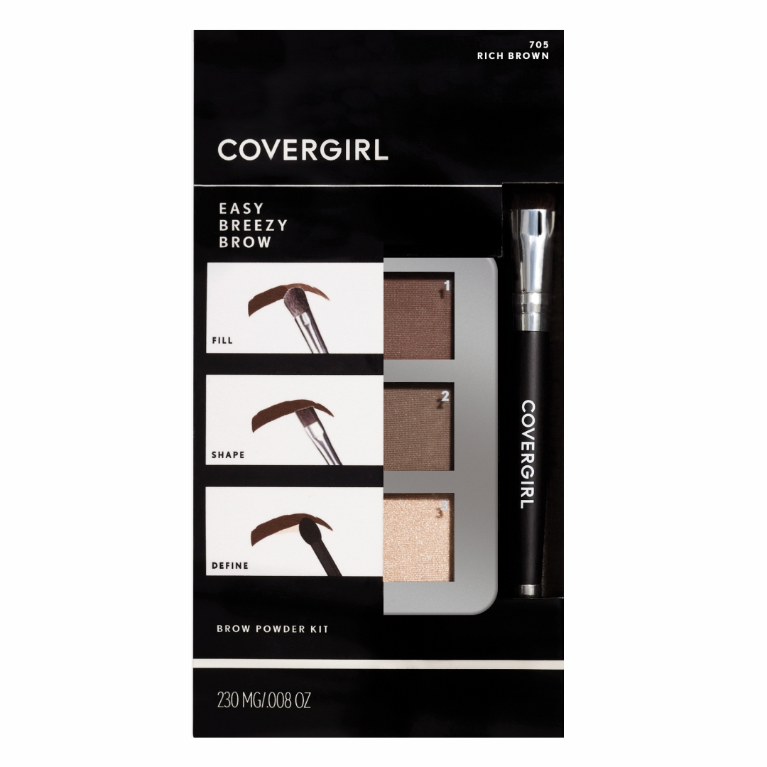 BROW POWDER KIT, RICH BROWN