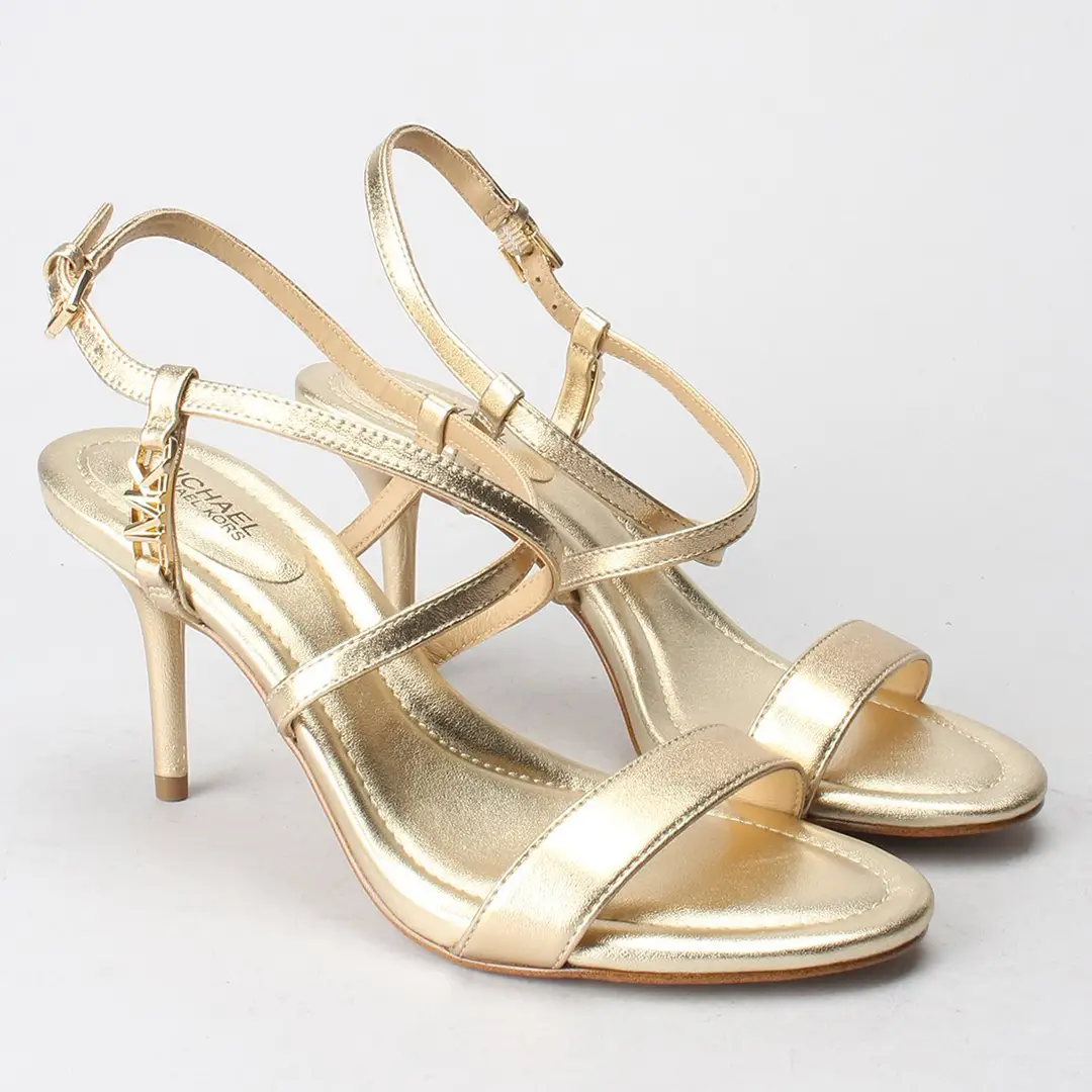 CALZ. DAMA -VERONICA HEELED SANDAL-PALE GOLD-9