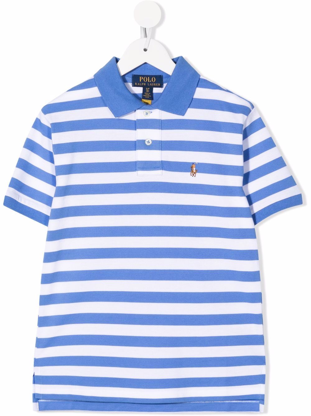 REMERA C/POLO BOYS-HARBOR ISLAND BLUE/WHITE-XL - XL