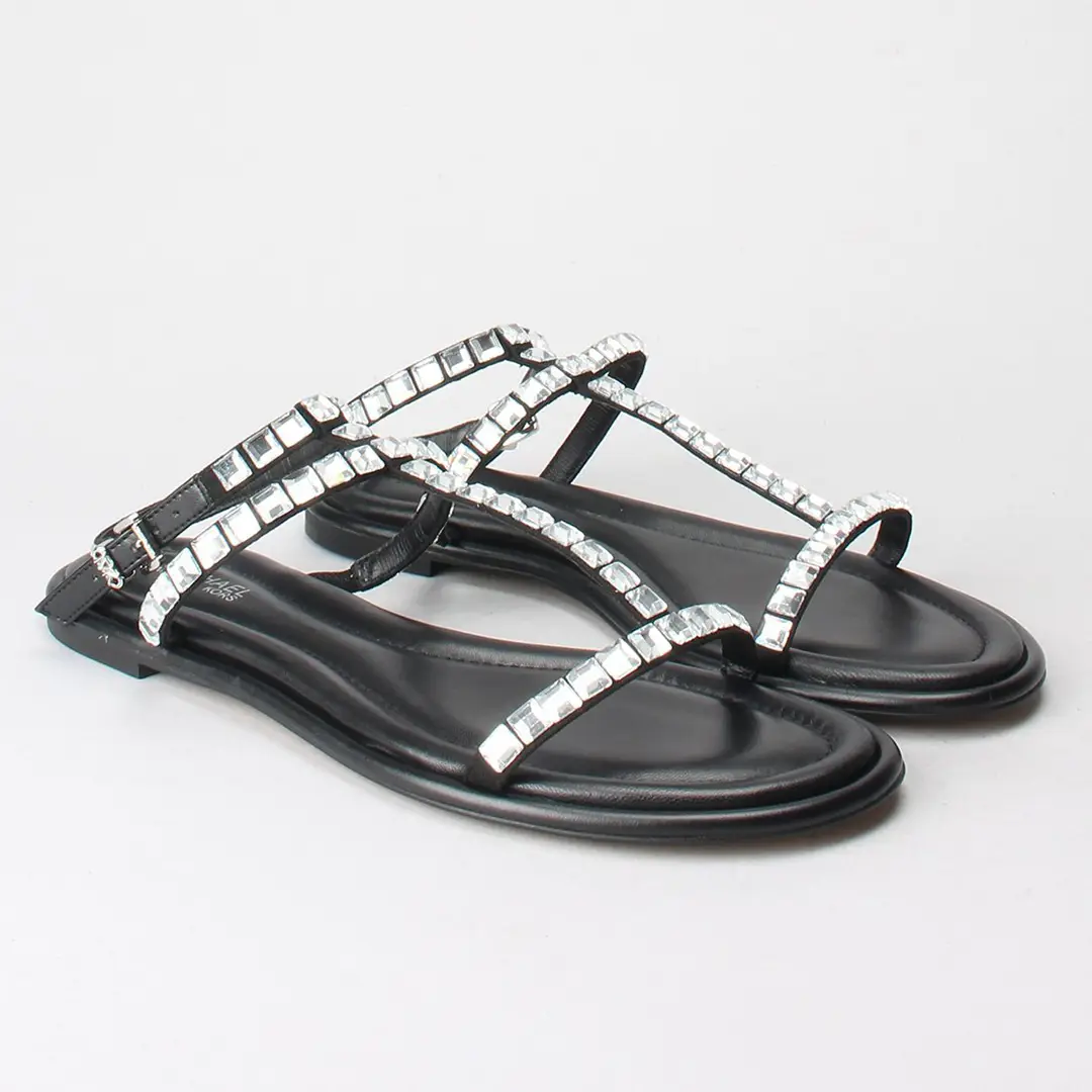 CALZ. DAMA -CELIA FLAT SANDAL-BLACK-9
