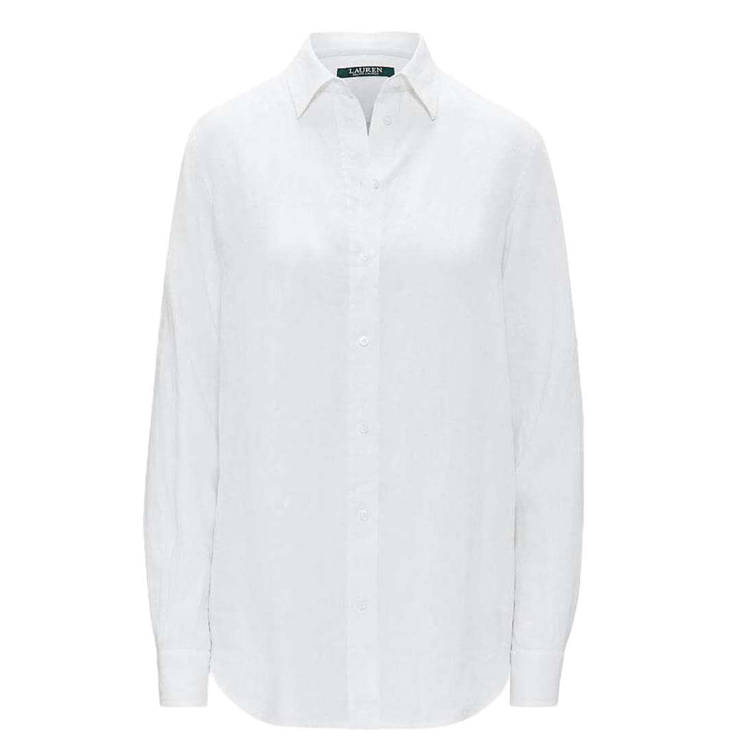 CAMISA M/L DAMA LAUREN -WHITE