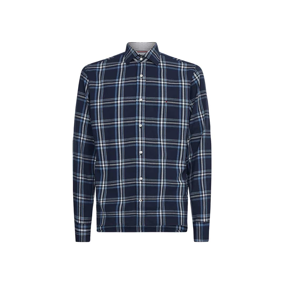 C.M.L. A CUADROS CAB.-Carbon Navy / Dusty Indigo / Multi