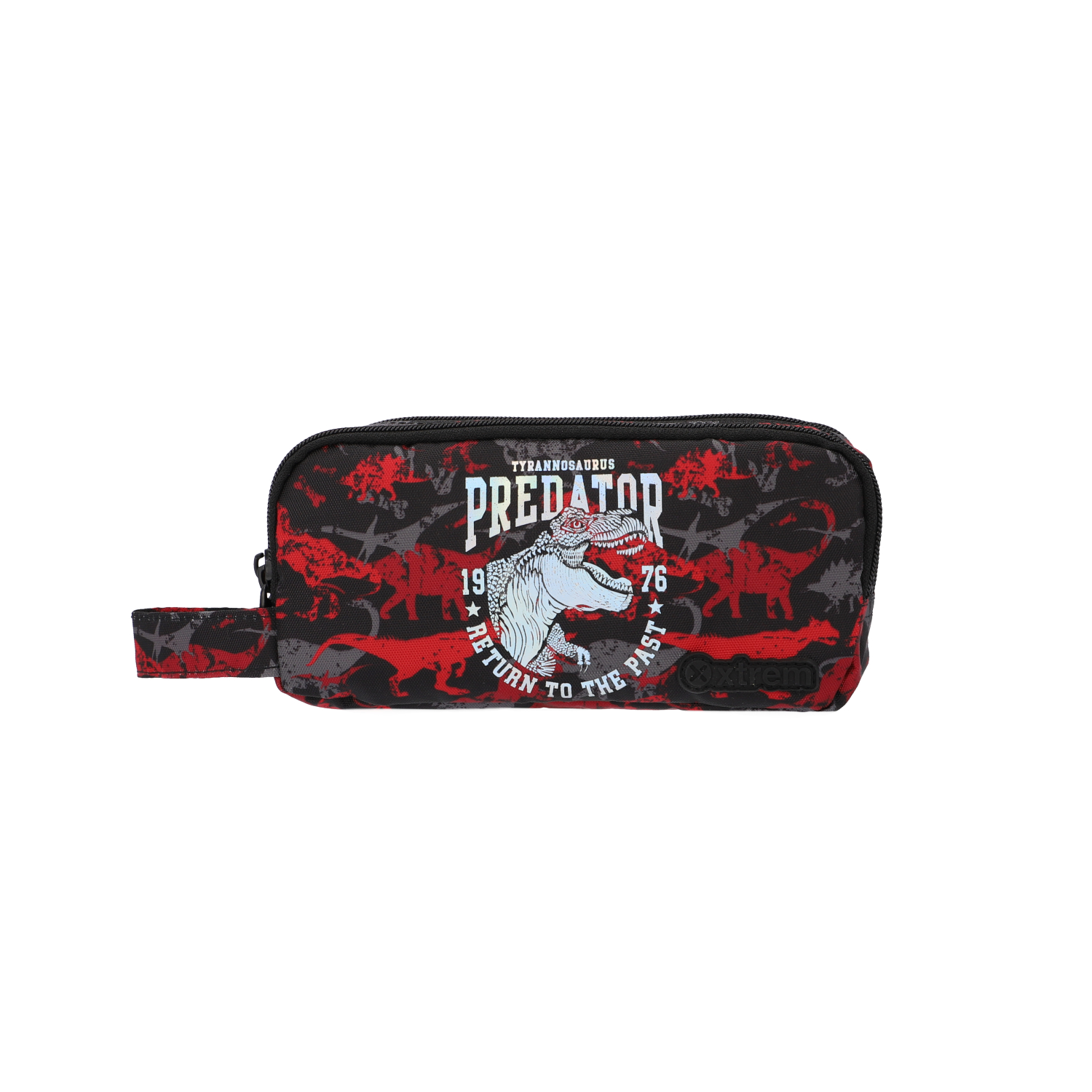 PENCIL CASE UNIVERSITY 208 RED DINO