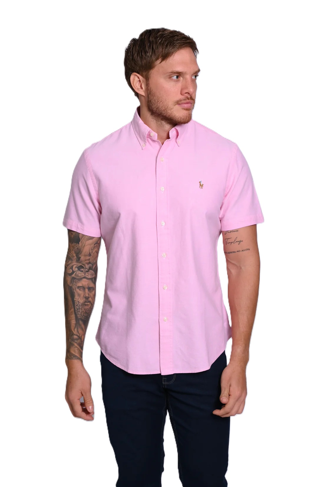 CAMISA M/C CAB. -CUBD-CL OXFORD-NEW ROSE-S