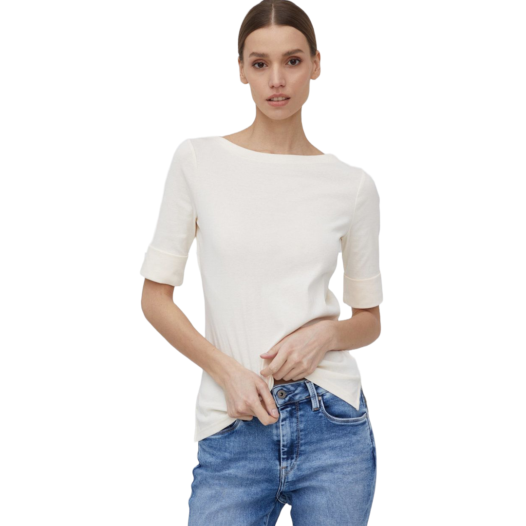 T-SHIRT DAMA-MASCARPONE CREAM