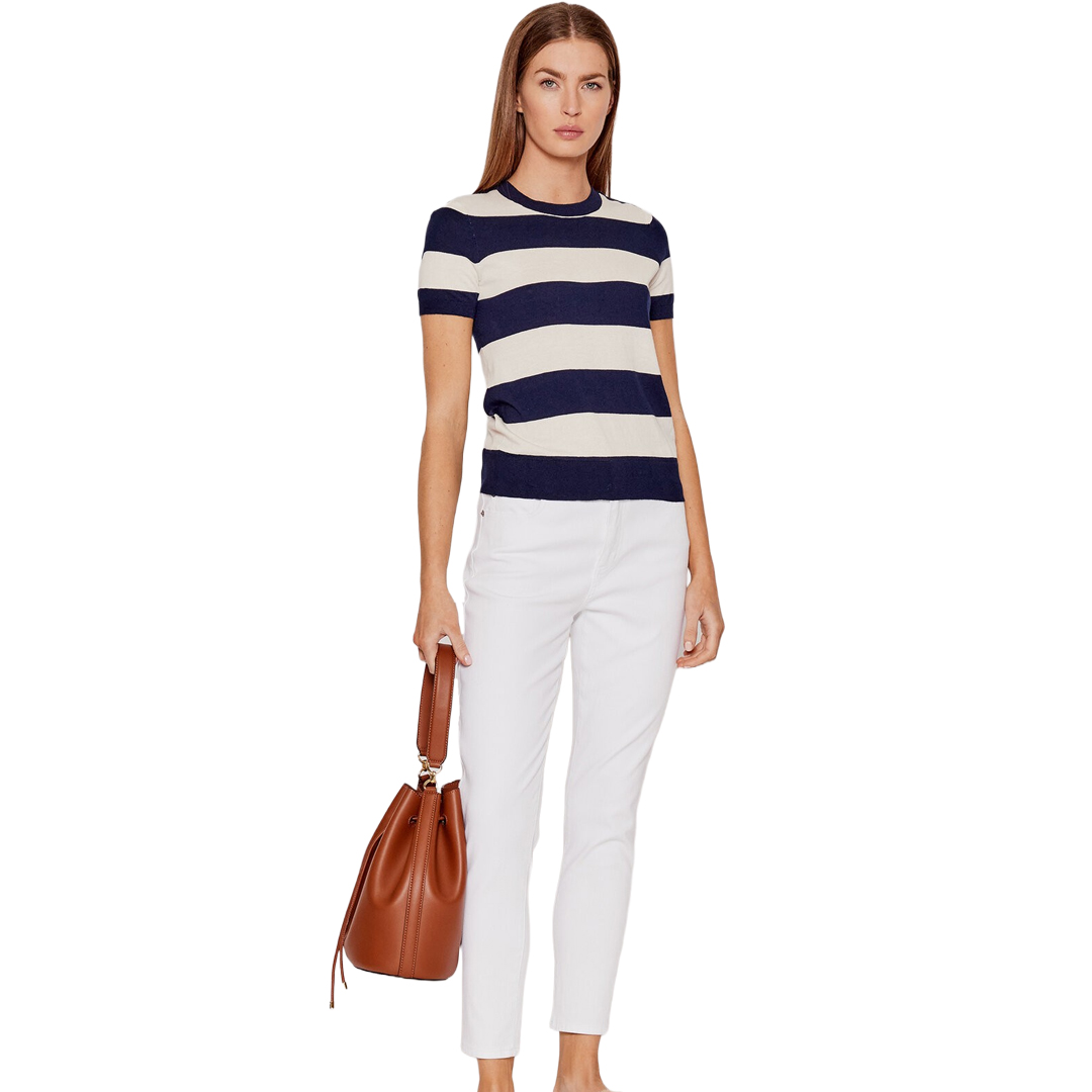 SWEATER M/C DAMA-MASCARPONE CREAM/FRENCH