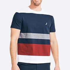 REMERAS MANGAS CORTAS HOMBRE BLANCO COMBINADO M - M