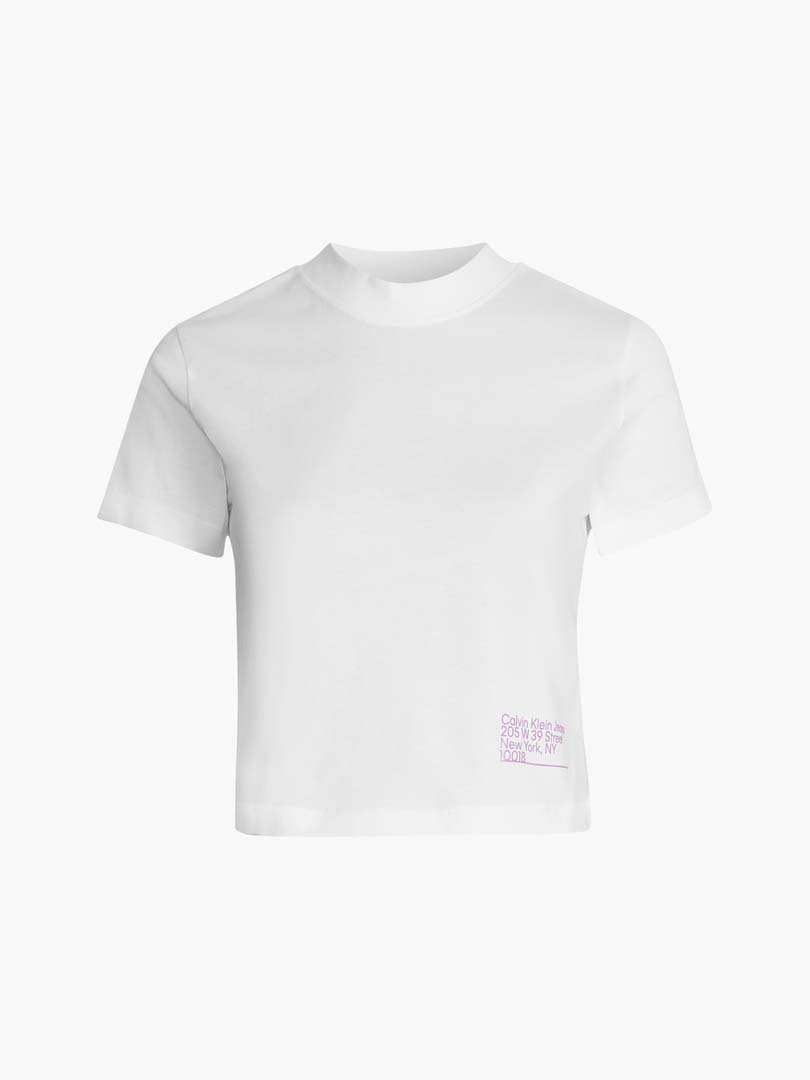 T-SHIRT DAMA M/C-BRIGHT WHITE