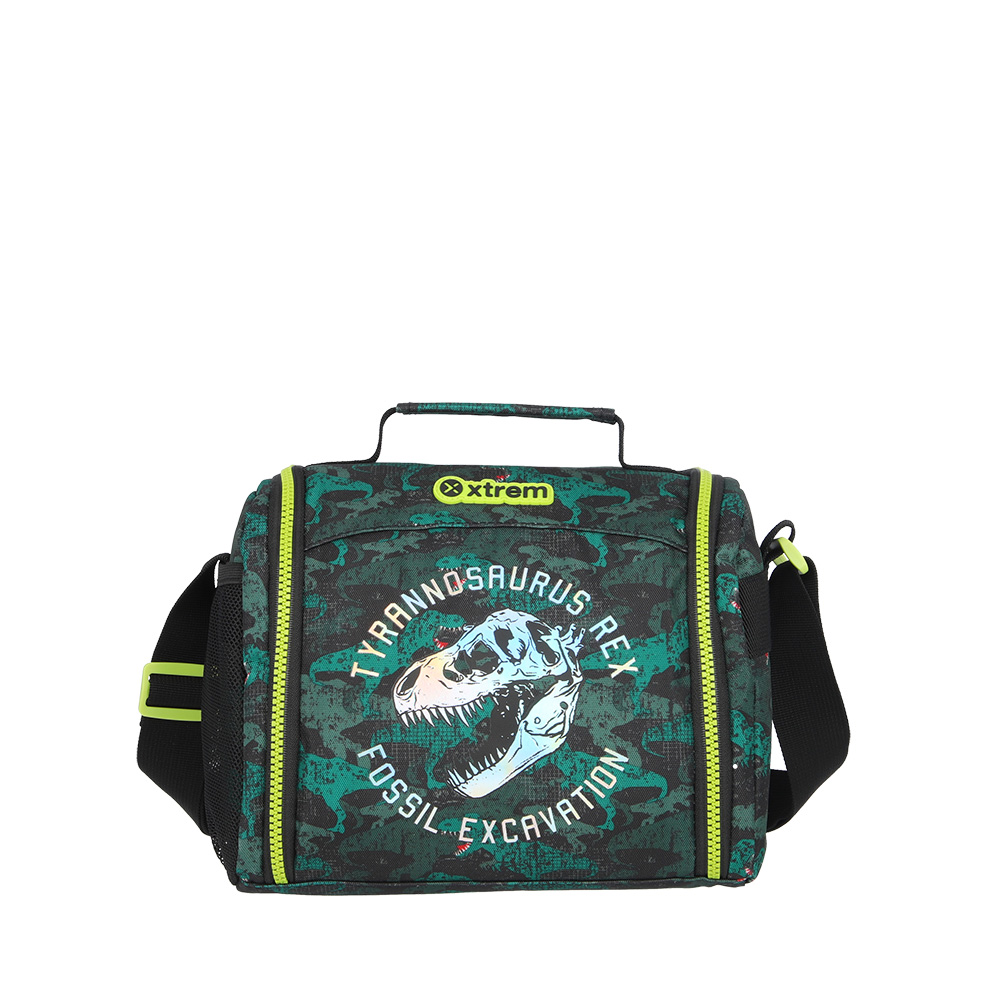 LUNCH BAG NEW BREAK 302 GREEN DINO