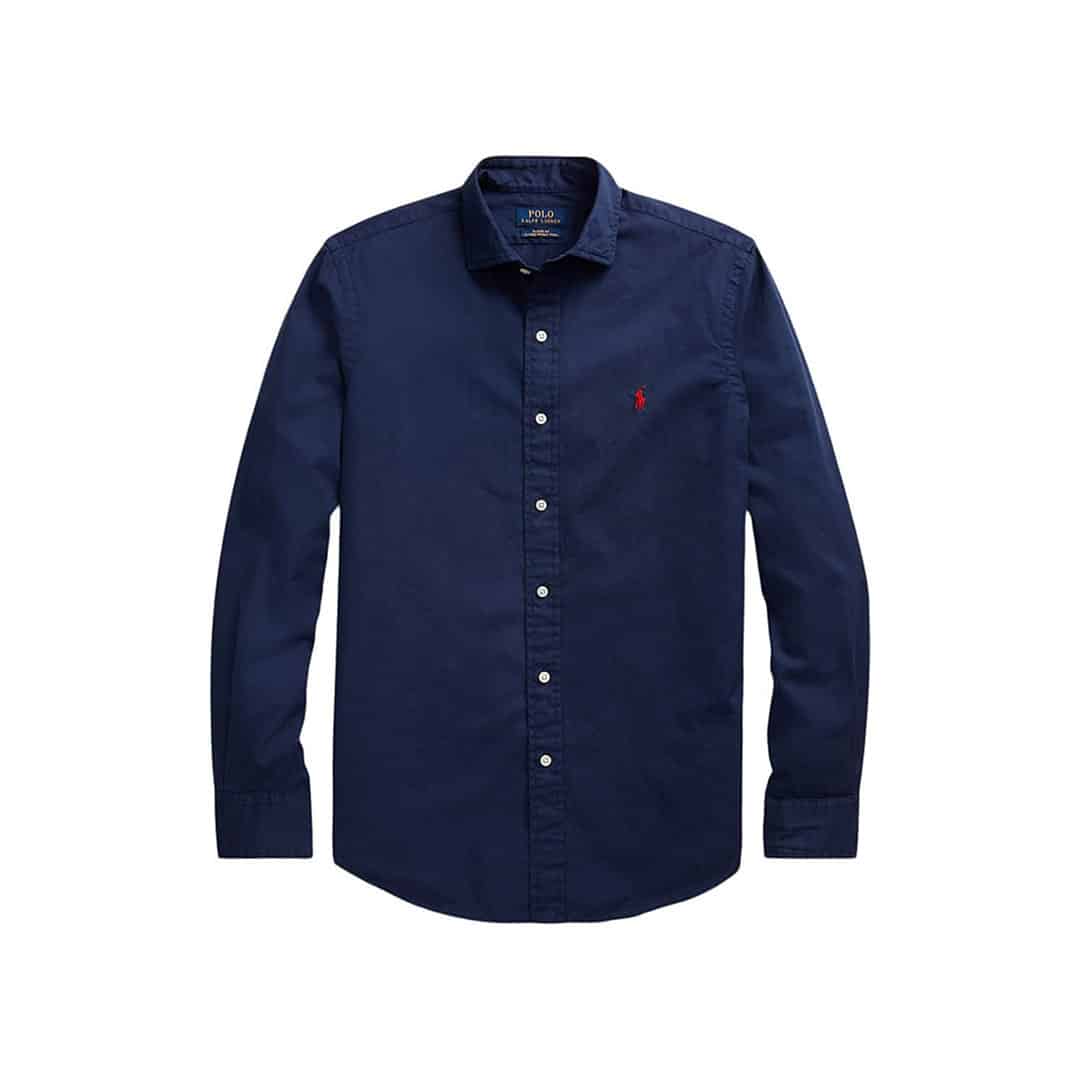 CAMISA M/L-TWILL CUSTOM -CRUISE NAVY-S - S