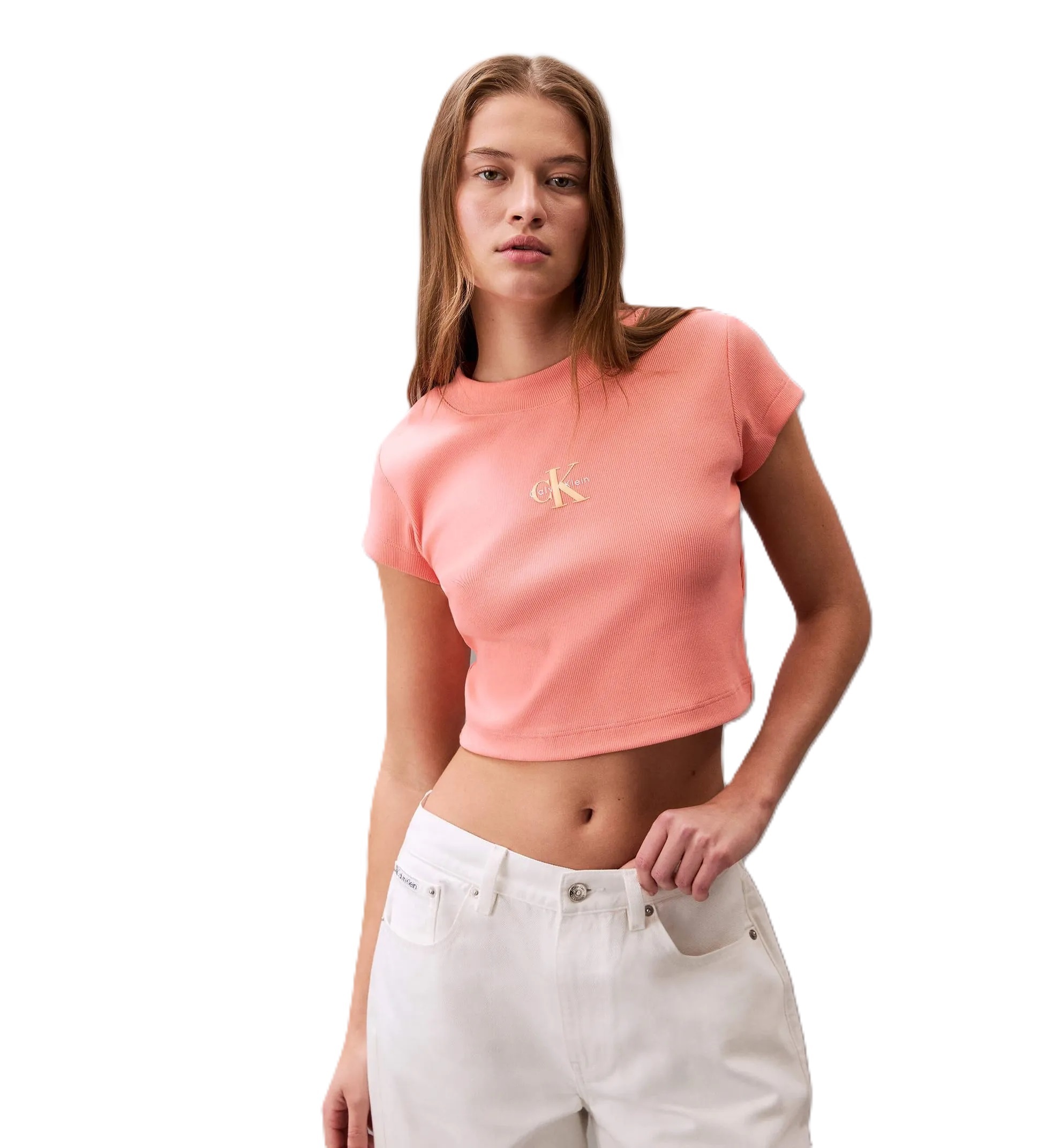 T-SHIRT DAMA-POWDER ORANGE