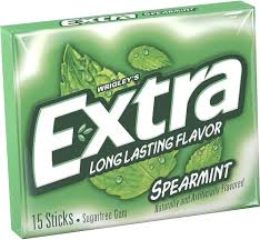 EXTRA SPEARMINT 15 STICK CHICLE SIN AZUCAR