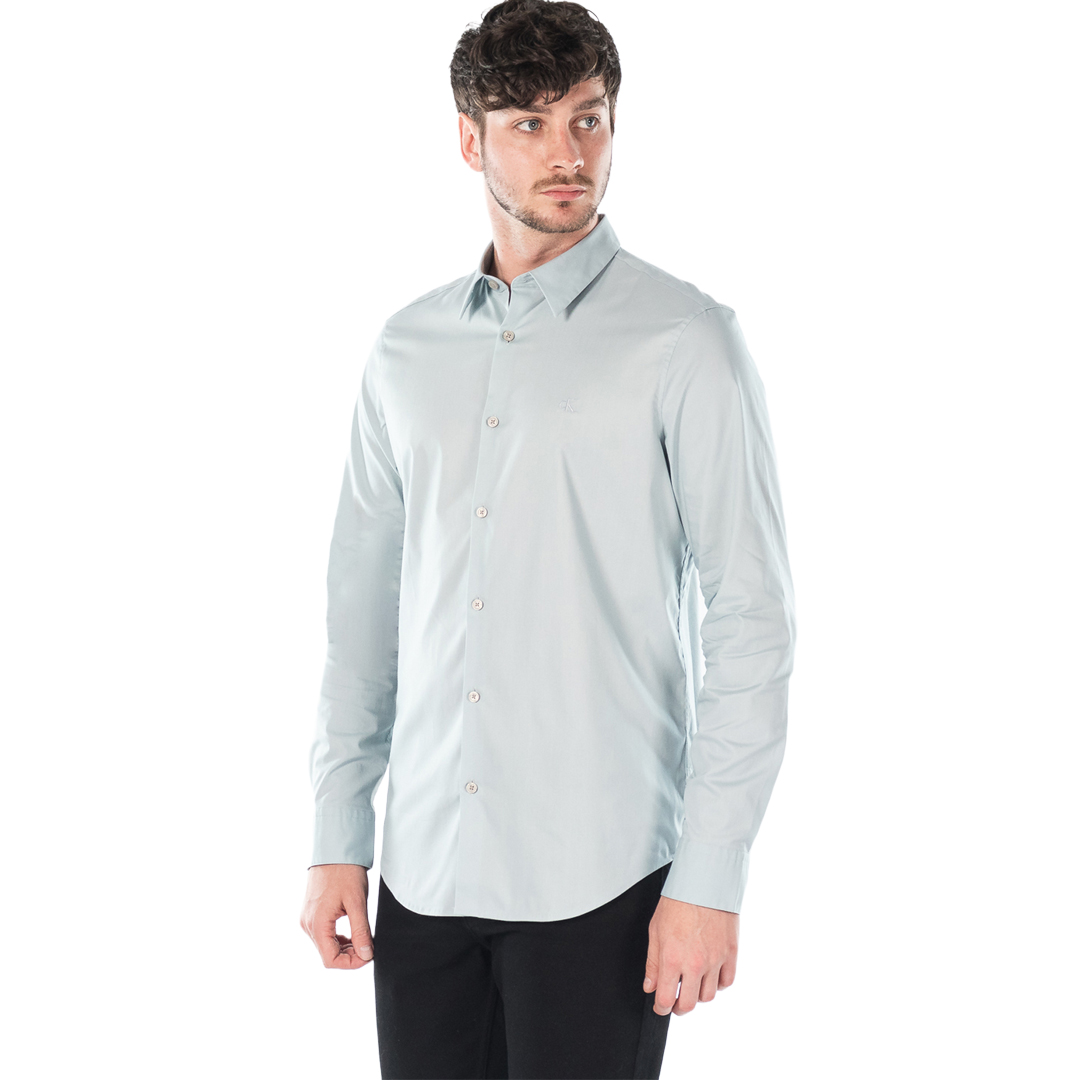 CAMISA M/L CAB.-DOVE BLUE-S - S