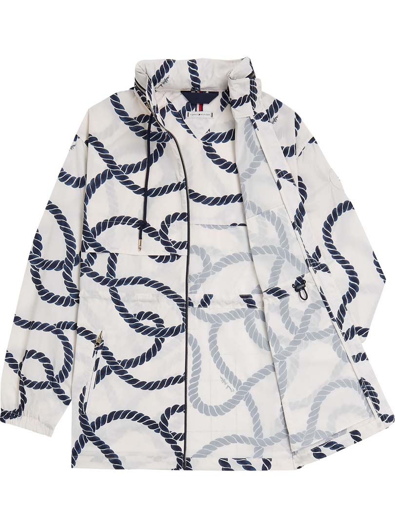 CAMPERA DAMA COASTAL ROPE CARBON NAVY M