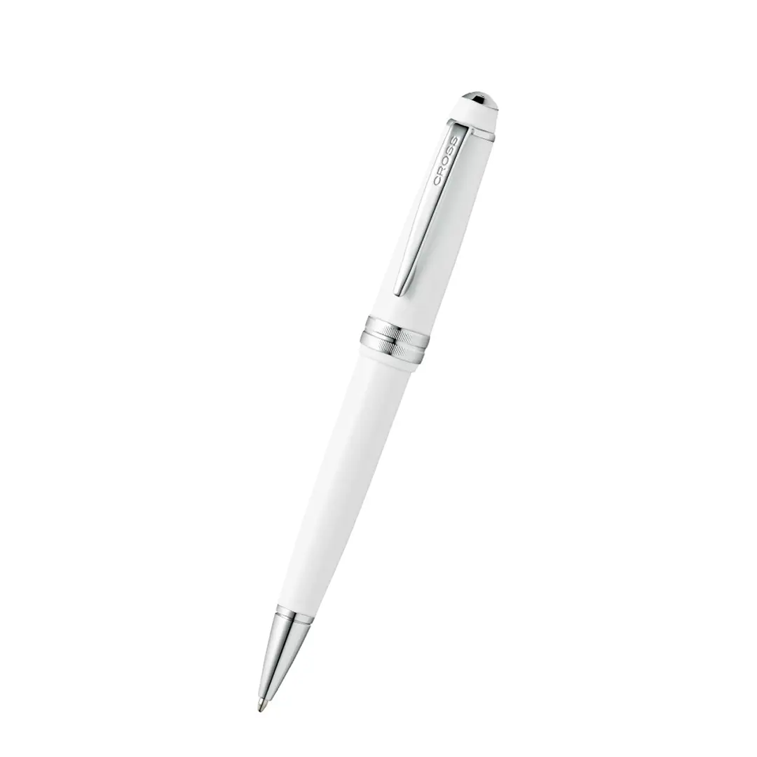 BOLÍGRAFO BAILEY LIGHT POLISHED WHITE RESIN BALLPOINT PEN-WHT/C-BXD