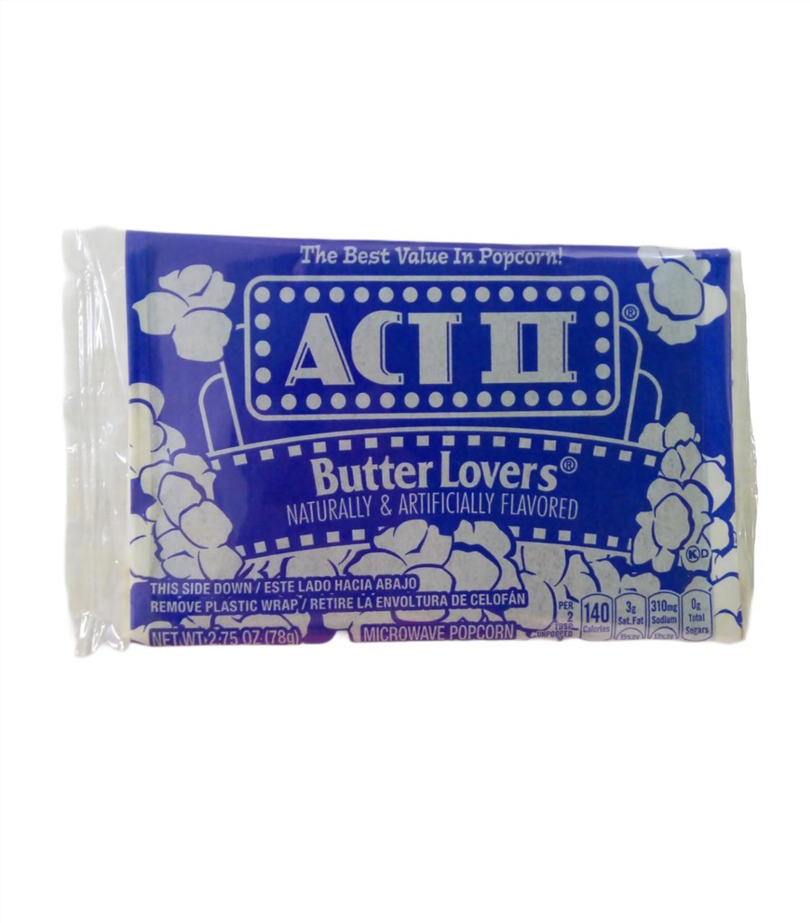 ACT2 BUTTER LOVERS 32/2.75 OZ 78GR