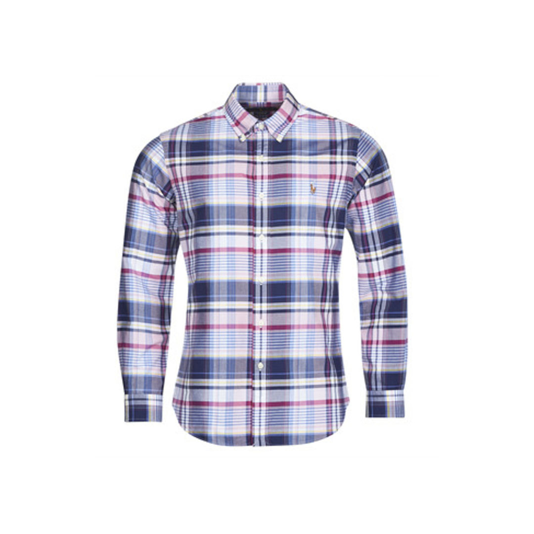 Camisa m/l-oxford custom-5146B PINK/BLUE MULTI