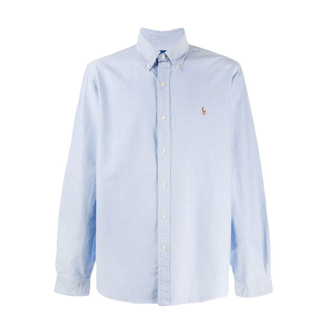 Camisa m/l-oxford custom-BLUE
