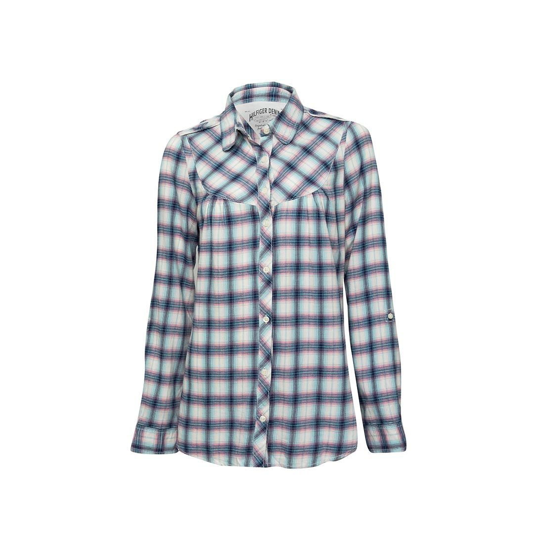 BLUSA M/L CUADROS H.D.- VENCE BLUE S - S
