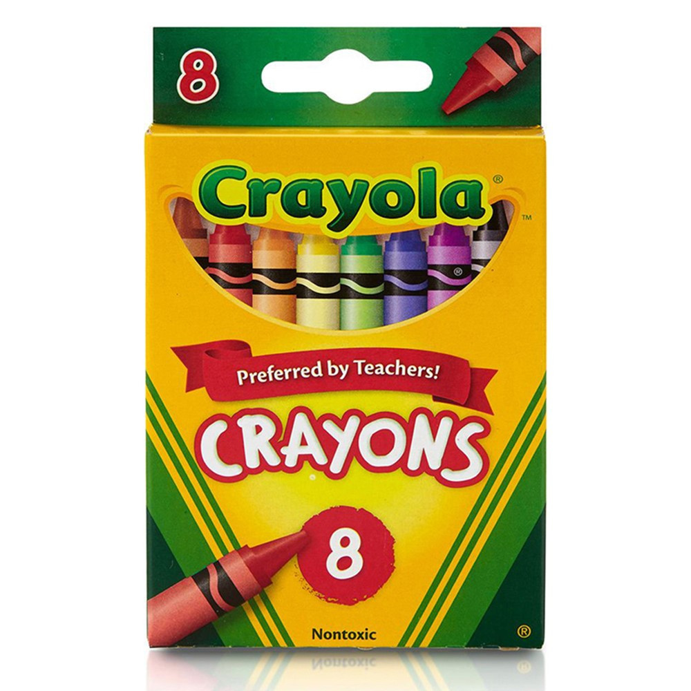 CRAYOLA 8CT. CRAYONS PEGGABLE