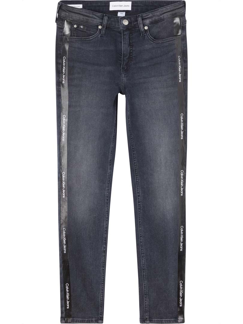 PANTALON JEANS DAMA-PS23J 008 BLUE GREY COATED