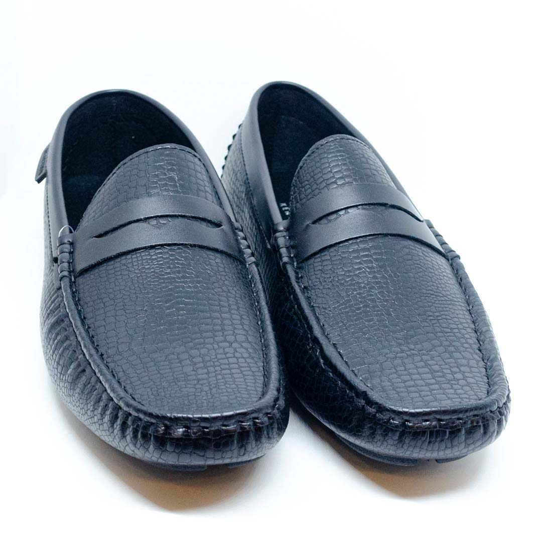 MOCASIN CAB.GREGGO CROCCO DRIVERBLACK40