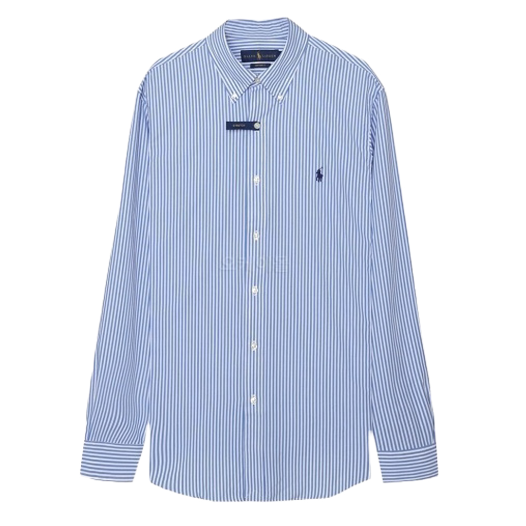 CAMISA M/L CAB. -4655H LIGHT BLUE/WHITE